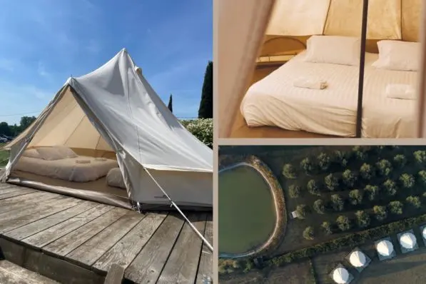 Les Tipis, vue principale du gîte